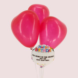 Birthday Gift Combo with Balloon & Cute Keychain