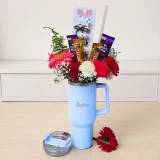 Hair Clip with Flowers & Stanley Tumbler 1.18L for Her