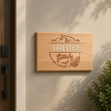 Personalised A3 Wooden Wall Hanger with Family Surname SK-2696