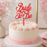 Bride To Be Red Acrylic Cake Topper SPM-793