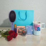 Beauty Bliss Gift Hamper with Makeup & Rose
