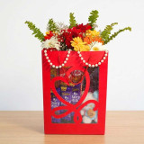 Mixed Gerbera, Chocolates & Hello Kitty Keyring Gift Set In Bag SK-2785