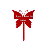 Personalized Butterfly Birthday Acrylic Cake Topper SPM-794