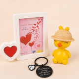 Cute Couple Gift Combo with Photo Frame & Custom Keyring SK-2808