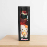 Crochet Rose Bouquet & Hello Kitty Keychain Gift Bag JNK-7230