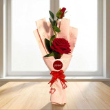 Elegant Artificial Rose Gift with Premium Custom Bouquet Wrap SK-2826