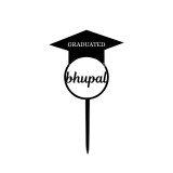 Personalized Graduation Acrylic Cake Topper with Recipient Name SK-2828