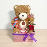 Birthday Gift Box with Teddy, Mickey Topper, Sweets & Beauty Essentials SK-2839