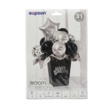 Black & Silver Balloon Bouquet Decoration Set – 31 Pcs HB-755