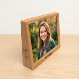 Personalized Tabletop Metal Frame with Photo and Recipient Name