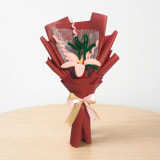 Colorful Fuzzy Lily Elegance Bouquet JNK-7246