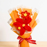 Red Fuzzy Lily Bouquet with Mini Flowers & Fillers JNK-7247