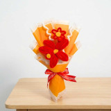 Red Fuzzy Lily Bouquet with Mini Flowers & Fillers JNK-7247