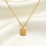 Custom Initial Letter with Anniversary Date Engraved Necklace