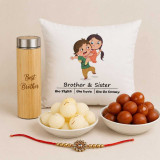 Sibling Love Rakhi Sweet Celebration Gift Set DKG-823