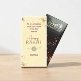 Personalized Happy Rakhi Chocolate for Sister DKG-887