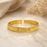 Personalised Endless Love Infinity Open Cuff Bracelet SK-2915