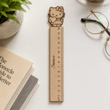 Personalized Hello Kitty Engraved Wooden Ruler With Name SK-2965