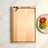 Love Design World’s Best Mom Engraved Wooden Chopping Board- A4 Size JNK-7267