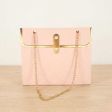 Premium Paper Gift Bag with Gold Chain Handle-Color May Vary PKG-BG-39