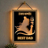 Lord Shiva LED Wooden Frame – Best Dad Devotional Gift SK-2998