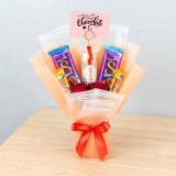 Sweet Love Chocolates & Roses Surprise Bouquet