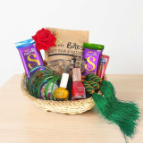 Shrawan Special Beauty & Chocolate Gift Hamper DKG-886
