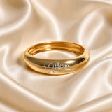 Personalized Heart Dome Bangle With Recipient Name SK-3032