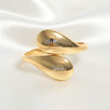 His Love Engraved On Golden Stainless Steel Bangle SK-3034