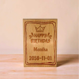 Personalized Wooden Birthday Plaque SK-3044