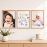 Personalized Three-Piece Wooden Triptych Frame Set SK-3046