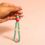 Handmade Multicolor Beaded Phone Charm Strap MKH-12
