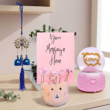 Romantic Surprise Gift Set Snow Globe, Teddy Keyring & Wind Chime Decor DKG-920