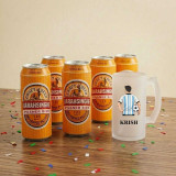 Beer Gift Set with Favorite Player Photo & Recipient Name Printed Mug DKG-922