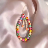 Pretty Girl Love Design Beaded Keychain & Mobile Strap MKH-29