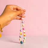 Star Bead Design Mobile Strap, Keychain & Bag Charm MKH-08