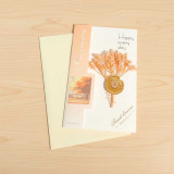 Elegant Floral Card with Handwritten Greeting & Envelope GC-5738