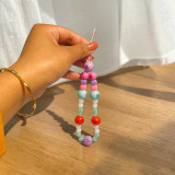 Star Design Beads with Colorful Beads Mobile Charm- Color May Vary MKH-05