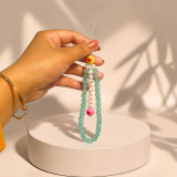 Be Happy Mobile Charm with Colorful Bead Design MKH-32