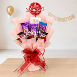 Birthday Delight Chocolate Bouquet Gift With Roses CSR-13