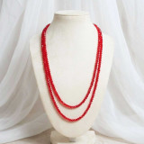 Double Layer Red Crystal Pote Pote-132