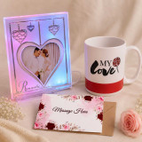 Couple Love Frame With Ceramic Mug & Greeting Card DKG-955