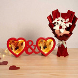 Fuzzy Lily Bouquet With Memories Gift Set DKG-972