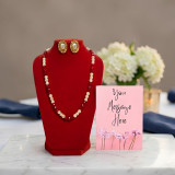 Pearl Necklace & Earrings Gift Set
