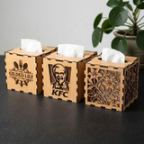 Customizable Wooden Tissue Box