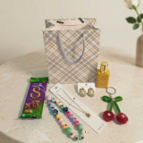 Gift Set for Her with Sweets, Fuzzy Keyring & Mobile Charm SK-3078