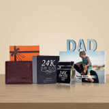 Personalized Dad Gift Set with Wallet, Photo Frame & Perfume SK-3081
