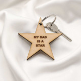 My Dad Is A Star Personalized Keychain SK-3082