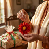 Handmade Gerbera Keyring SK-3105