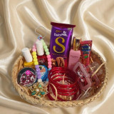Traditional & Beauty Combo Gift Hamper with Mehendi, Chura & Mobile Charm SK-3106
